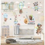 Fiús falmatrica- Járműves gyerekszoba falmatrica