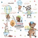 Fiús falmatrica- Járműves gyerekszoba falmatrica