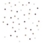 Kör falmatrica szett barna árnyalatos