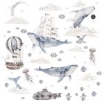 Gyerekszoba falmatrica - Óceán az égen 1. falmatrica