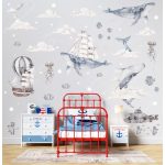 Gyerekszoba falmatrica - Óceán az égen 1. falmatrica