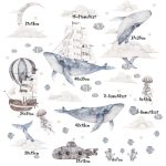 Gyerekszoba falmatrica - Óceán az égen 1. falmatrica