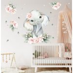 Elefánt akvarell falmatrica
