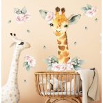 Zsiráf akvarell falmatrica