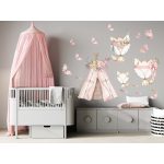 Virágos róka falmatrica szett 