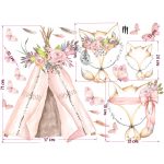 Virágos róka falmatrica szett 