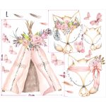 Virágos róka falmatrica szett 