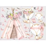 Virágos róka falmatrica szett 