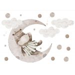 Retro viziló holdon falmatrica