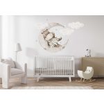 Retro viziló holdon falmatrica