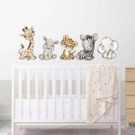 Gyerekszoba falmatrica - Afrika állatos falmatrica