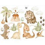 Gyerekszoba falmatrica - Dinós falmatrica szett 