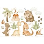 Gyerekszoba falmatrica - Dinós falmatrica szett 