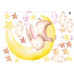 Nyuszi a holdon falmatrica szett 