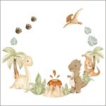 Dinos falmatrica név felirattal, bármilyen névvel