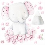 Elefánt hortenzián falmatrica szett