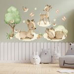 Őzike akvarell falmatrica szett 