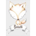 Cuki rókás neves falmatrica fiú