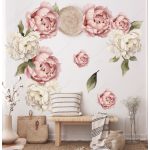 Virágos falmatrica- Pünkösdi rózsás falmatrica XL