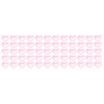 Gyerekszoba falmatrica lányoknak - Szivecskés falmatrica szett akvarell rose 